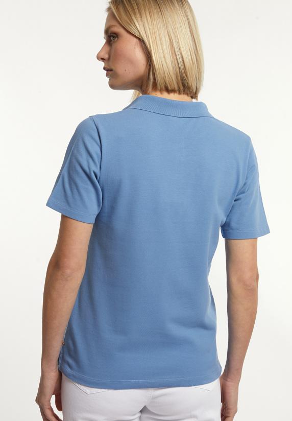 River Woods Katoenen Basic Polo Korte Mouwen Blauw