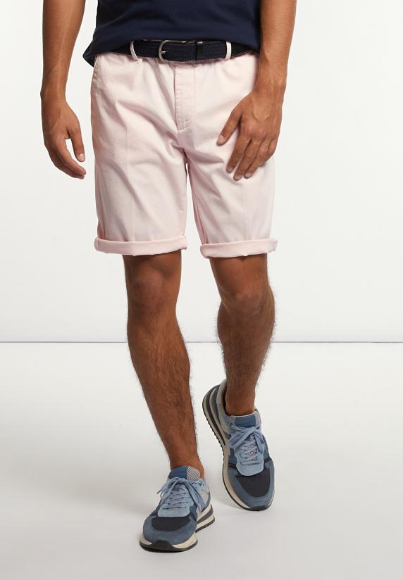 River Woods Katoenen Basic Stretch Chinoshort Roze