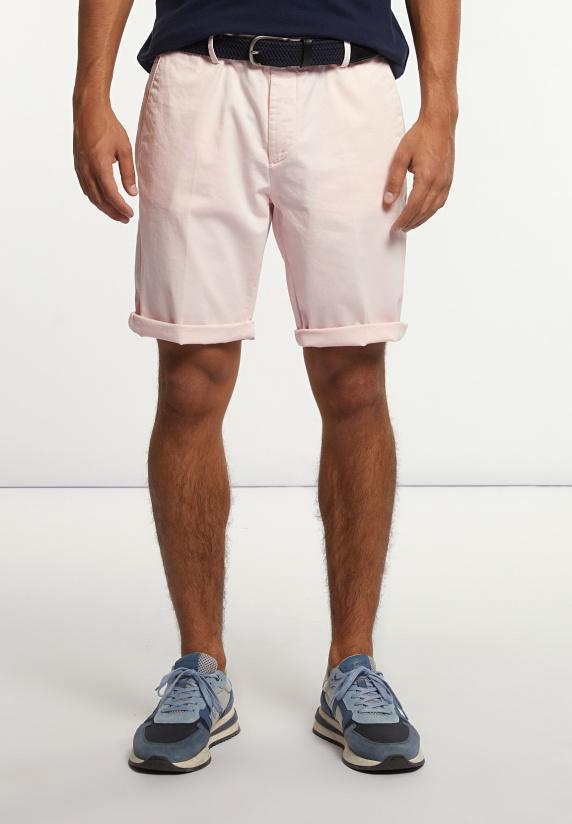 river woods Katoenen basic stretch chinoshort roze