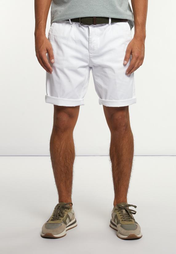 River Woods Katoenen Basic Stretch Chinoshort Wit
