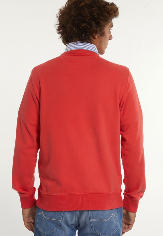 River Woods Katoenen Basic Trui Ronde Hals Punch