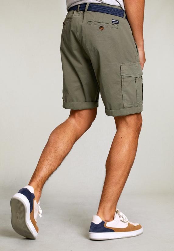 River Woods Katoenen Cargo Short Savanna