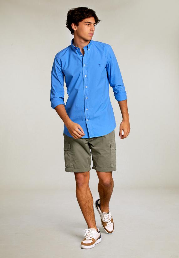 River Woods Katoenen Cargo Short Savanna
