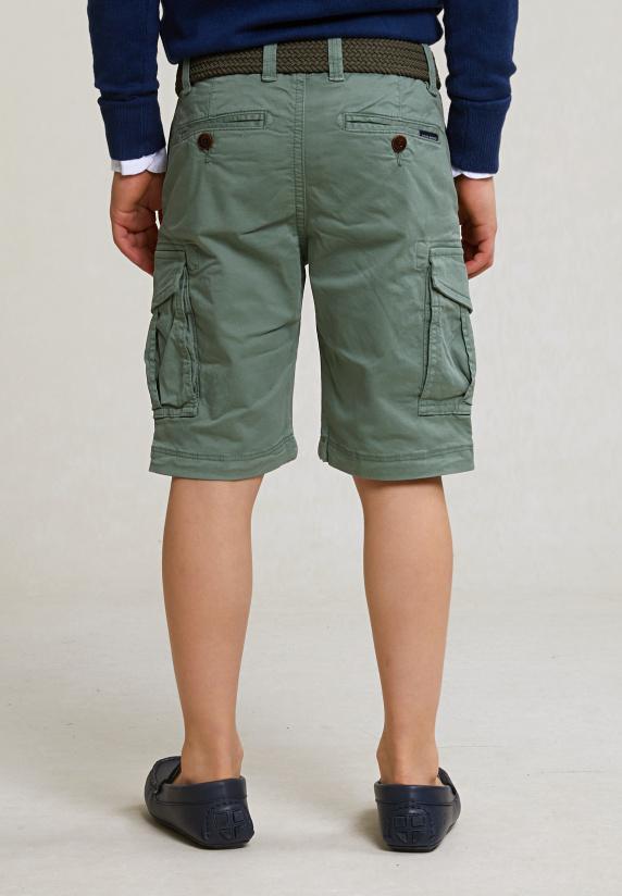 River Woods Katoenen Cargo Short Stretch Equator