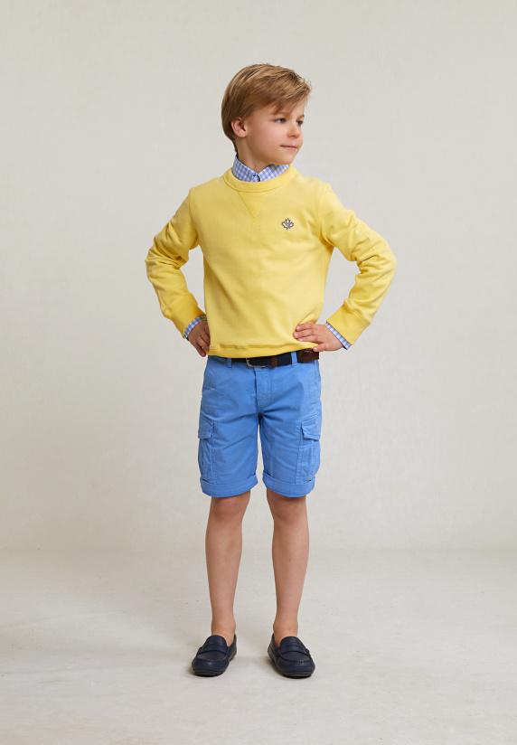 River Woods Katoenen Cargo Short Stretch Faience