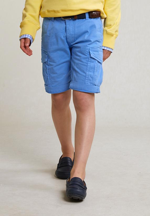 river woods Katoenen cargo short stretch faience