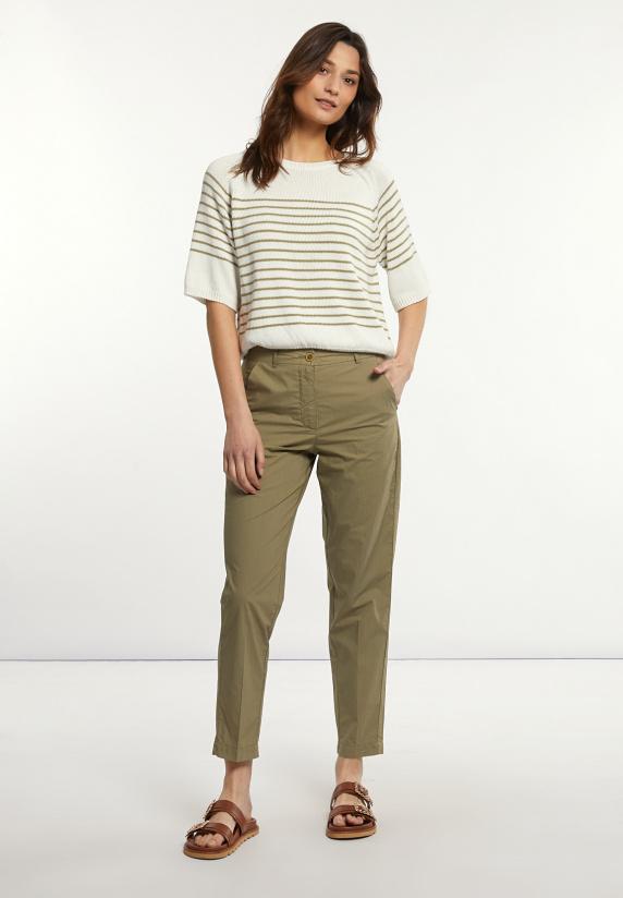 river woods Katoenen chinobroek groen