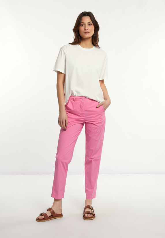 river woods Katoenen chinobroek roze