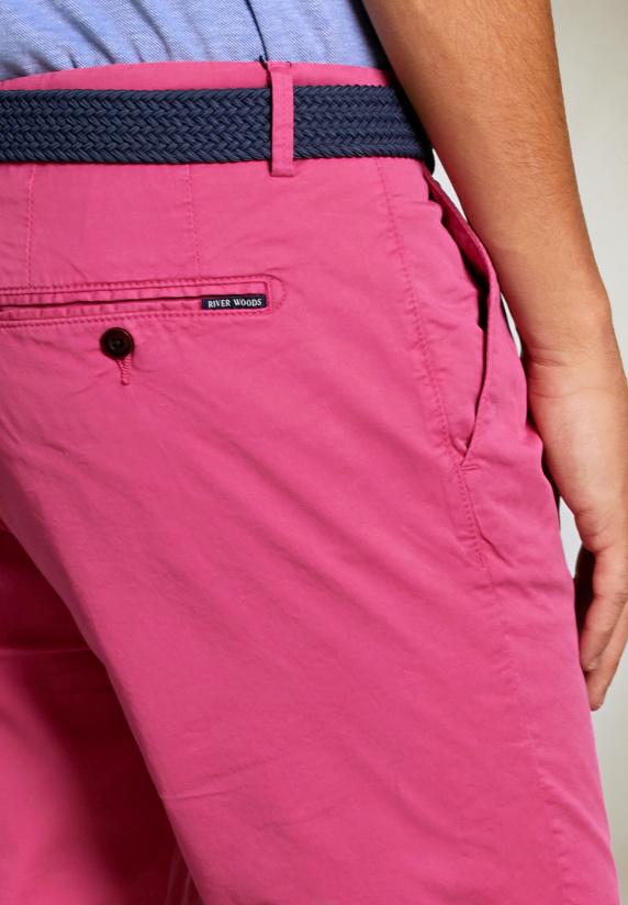 River Woods Katoenen Chinoshort Amaranth