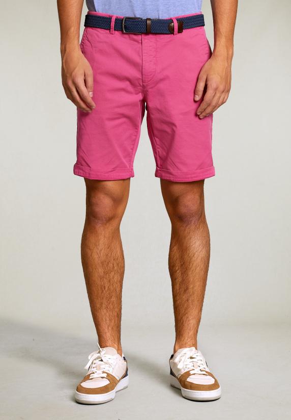 River Woods Katoenen Chinoshort Amaranth