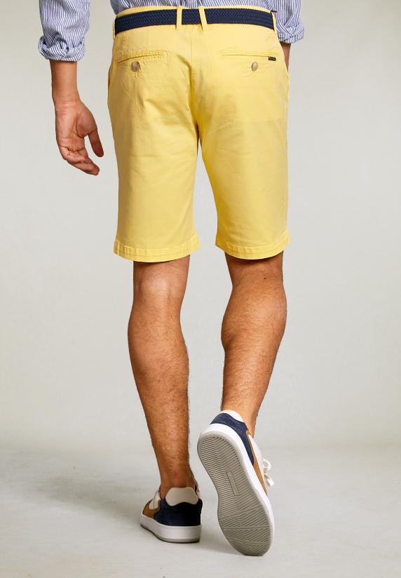 River Woods Katoenen Chinoshort Banana