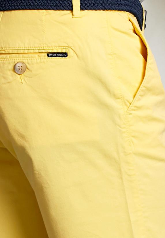 River Woods Katoenen Chinoshort Banana
