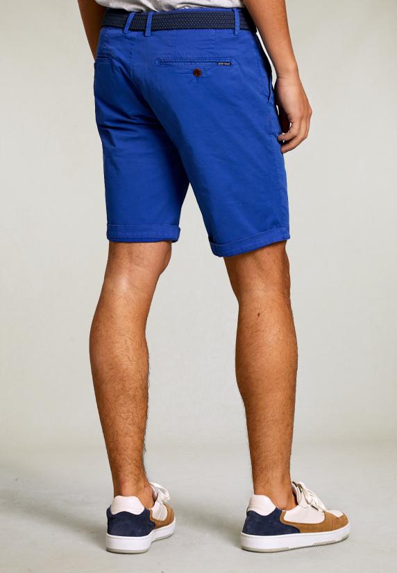River Woods Katoenen Chinoshort Deep Blue