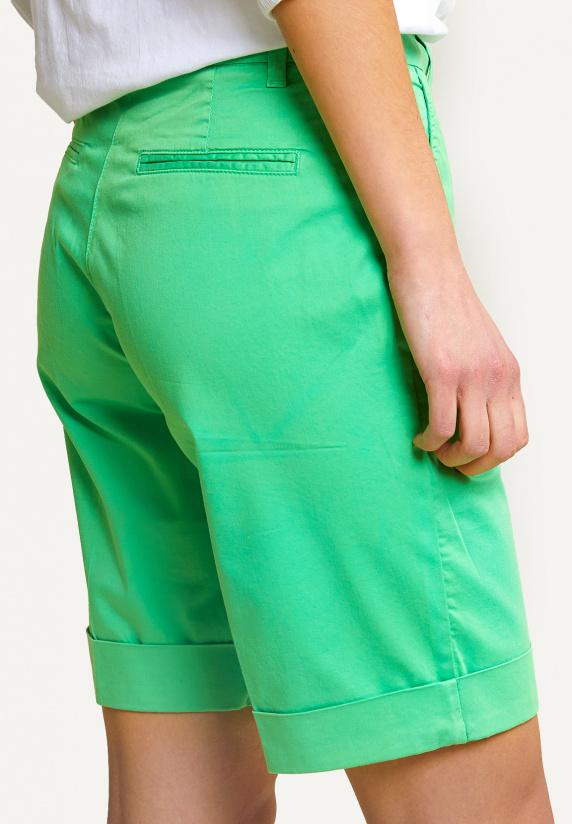 River Woods Katoenen Effen Stretch Bermuda Groen