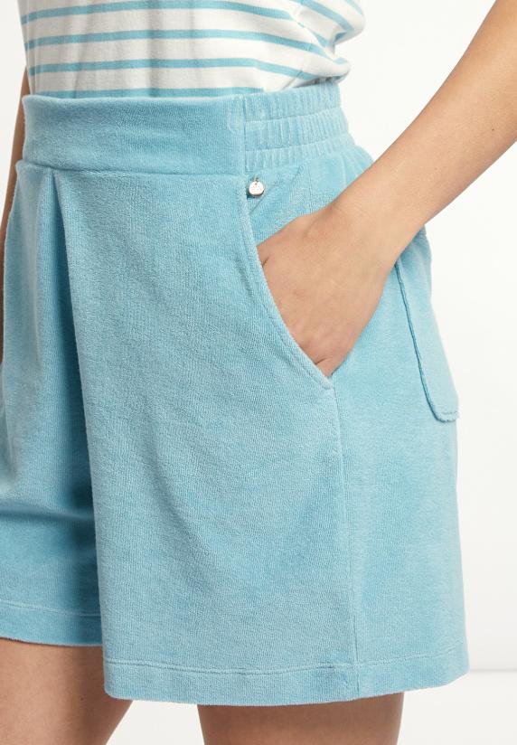 River Woods Katoenen éponge Short Blauw