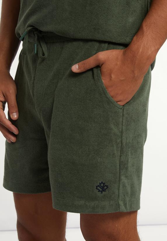 River Woods Katoenen éponge Short Kaki