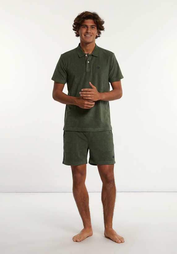 River Woods Katoenen éponge Short Kaki