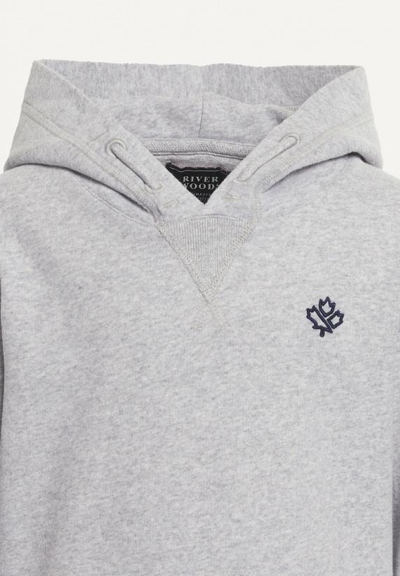 River Woods Katoenen Fancy Kaptrui Pearl Grey Mix