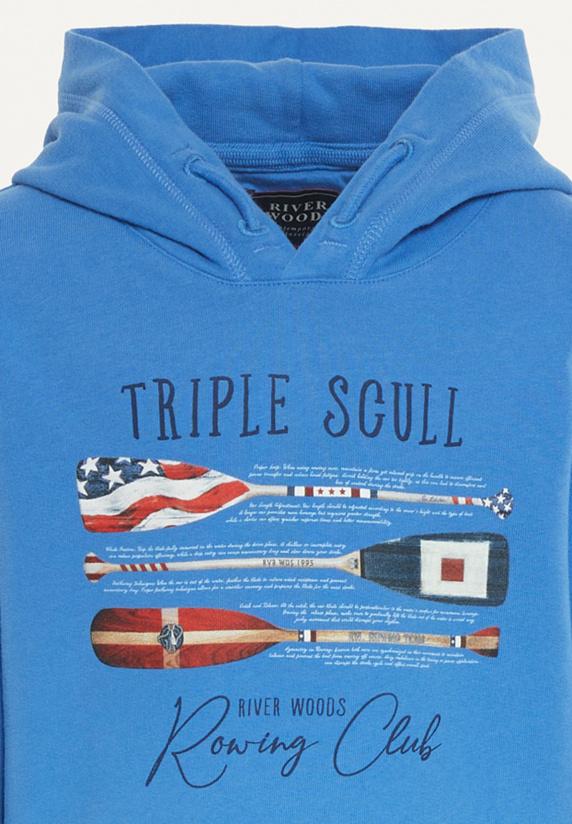 River Woods Katoenen Fantasie Hoodie Azure