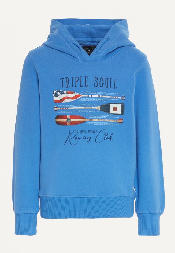 river woods Katoenen fantasie hoodie azure