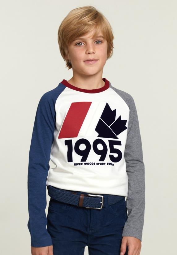 river woods Katoenen fantasie T-shirt latte