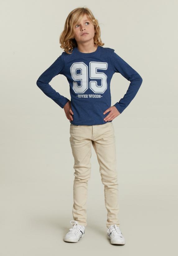 River Woods Katoenen Fantasie T-shirt Navy Mix