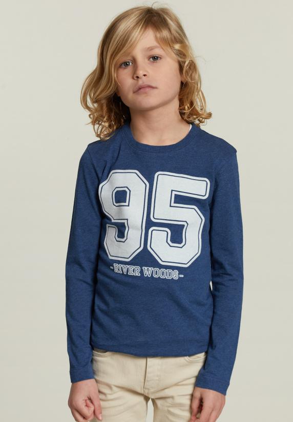 river woods Katoenen fantasie T-shirt navy mix