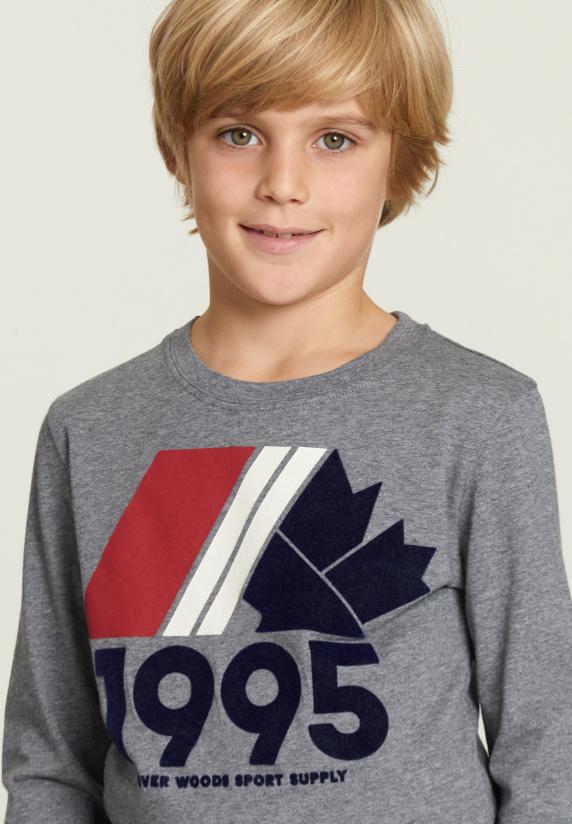 River Woods Katoenen Fantasie T-shirt Oxford Mix