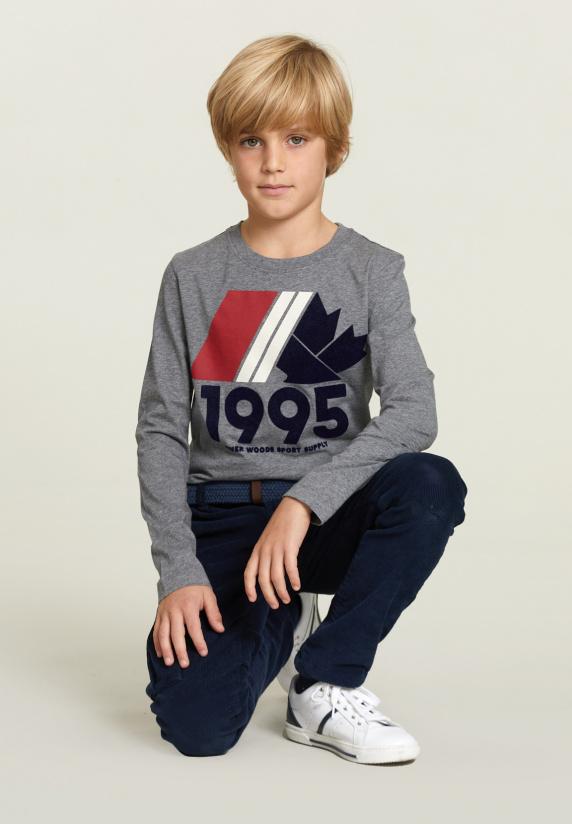 River Woods Katoenen Fantasie T-shirt Oxford Mix