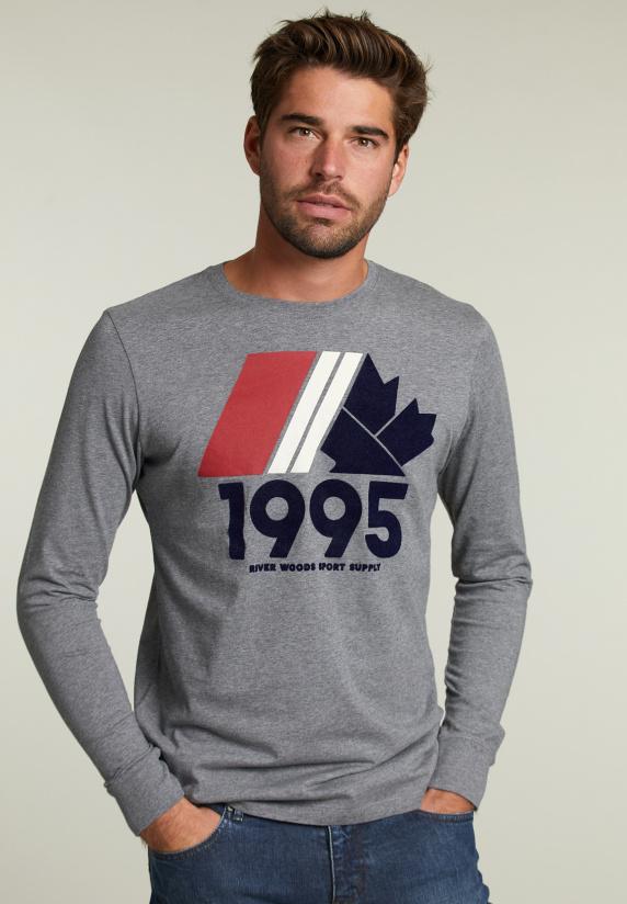 river woods Katoenen fantasie T-shirt oxford mix