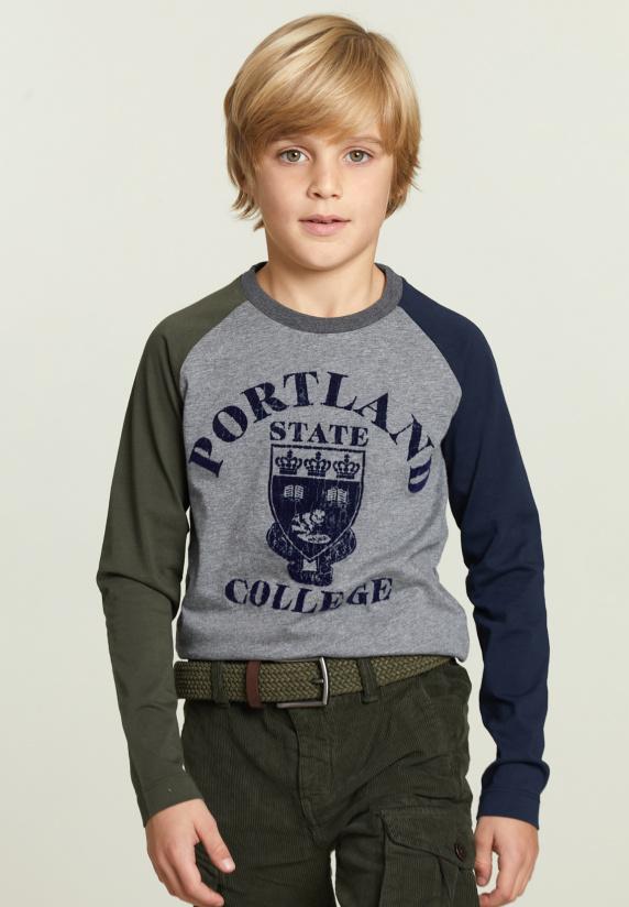 river woods Katoenen fantasie T-shirt oxford mix