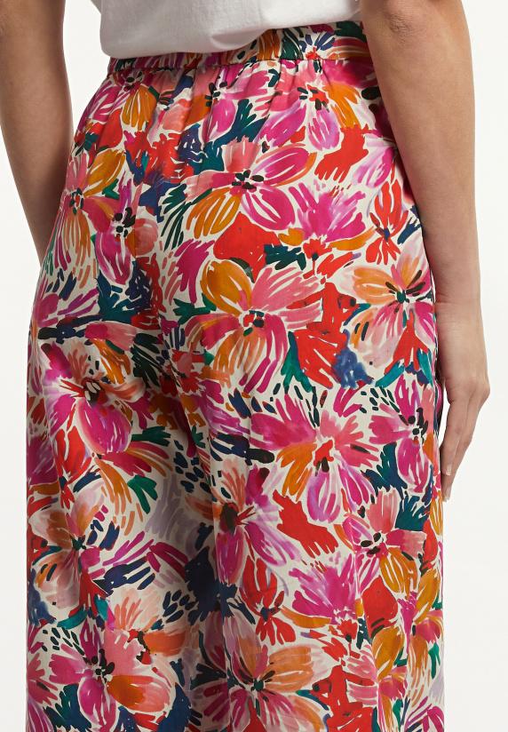 River Woods Katoenen Gebloemde Broek Multi