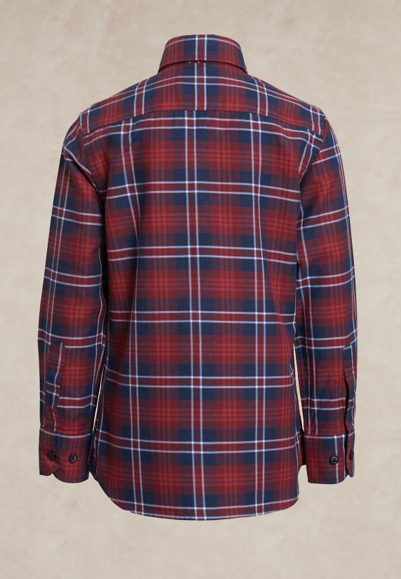 River Woods Katoenen Geruit Hemd Blauw/rood