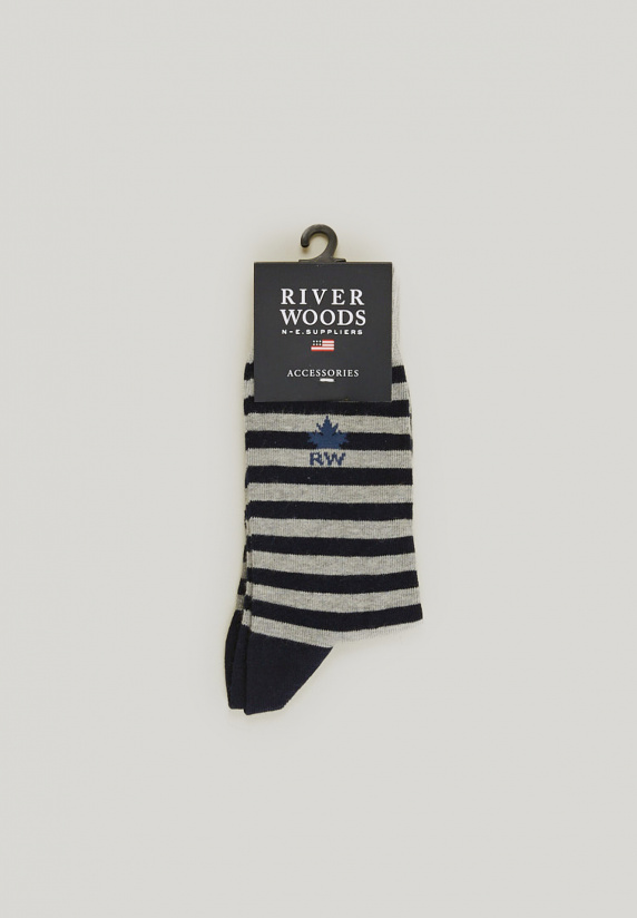 river woods Katoenen gestreepte sokken multi