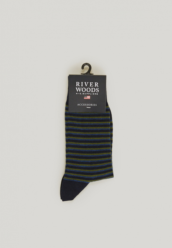 river woods Katoenen gestreepte sokken multi