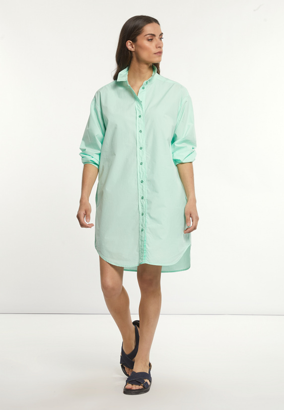 river woods Katoenen hemdjurk mintgroen