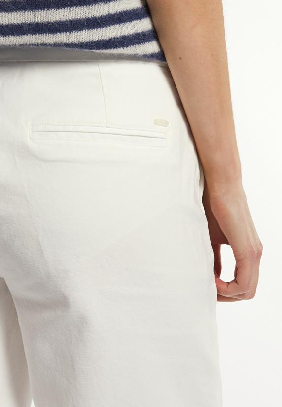 River Woods Katoenen Klassieke Stretch Broek écru