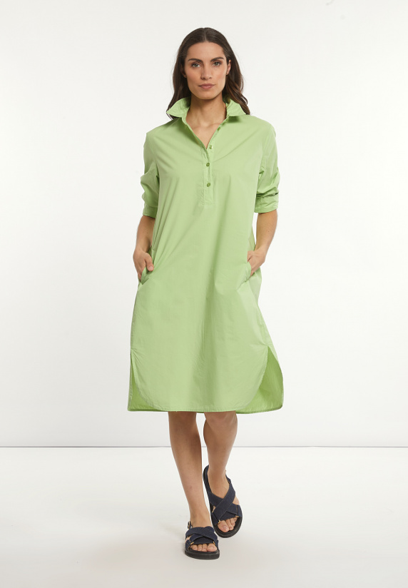 river woods Katoenen korte jurk 3/4 mouwen kiwi