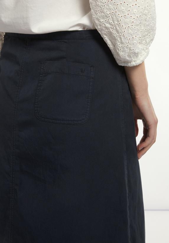 River Woods Katoenen Midirok Navy