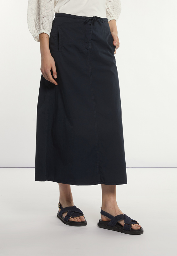 River Woods Katoenen Midirok Navy