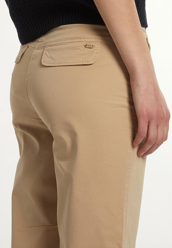 River Woods Katoenen Rechte Klassieke Broek Beige