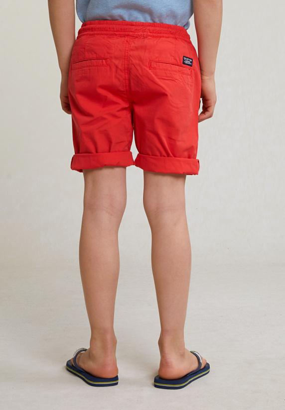 River Woods Katoenen Short Trekkoord Pomegranate