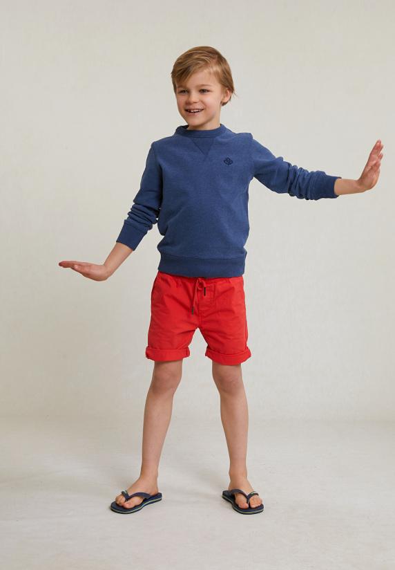 River Woods Katoenen Short Trekkoord Pomegranate