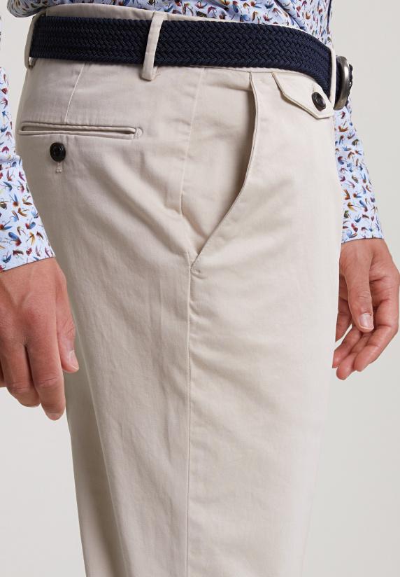 River Woods Katoenen Stretch Broek Sand