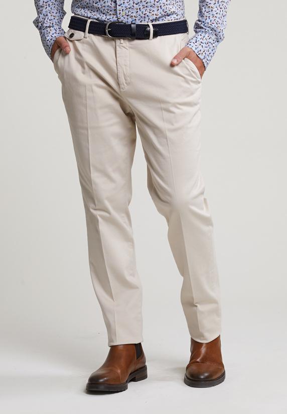 river woods Katoenen stretch broek sand