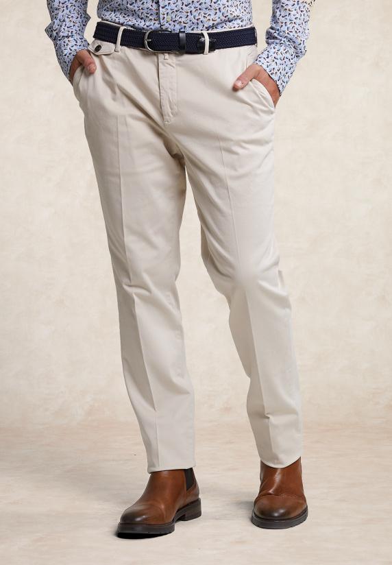 river woods Katoenen stretch broek sand