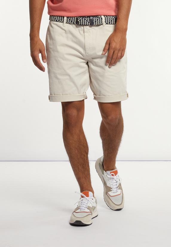 river woods Katoenen stretch short ivory