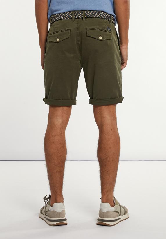 River Woods Katoenen Stretch Short Kaki