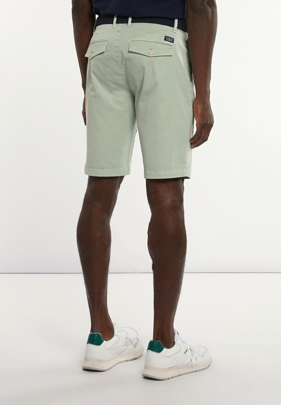 River Woods Katoenen Stretch Short Pistache