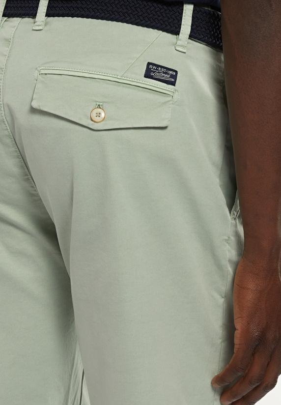 River Woods Katoenen Stretch Short Pistache